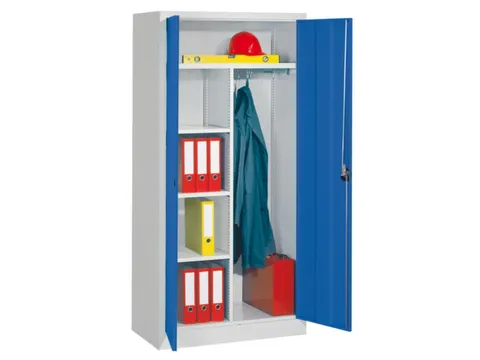 dossier-/kledingkast,HxBxD 1950x1000x500mm,RAL7035,front RAL7035