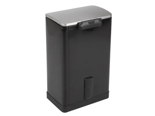 Pedaalemmer E-Cube 50 liter Zwart Mat RVS