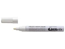 Viltstift Pilot Super Color Lakmarker Ronde Medium punt Wit
