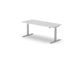 Elektrisch ihv bureau,HxBxD 650-1310x1800x800mm,blad wit