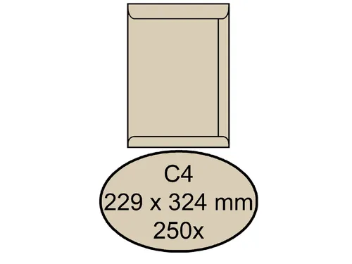 Envelop Quantore Akte C4 229X324Mm 120 Gram Cremekraft Gegomd