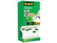 Plakband Scotch Magic 810 19mmx33m onzichtbaar mat 12+2 gratis