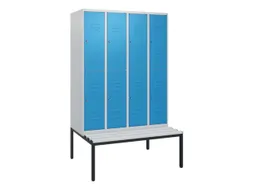 Dubbeldekse dekenkist,HxBxD 1950x1200x815mm,4x2vak.,vak B 300mm