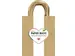 Tas met handvat Folia kraftpapier 125gr 18x21x8cm 20 stuks naturel