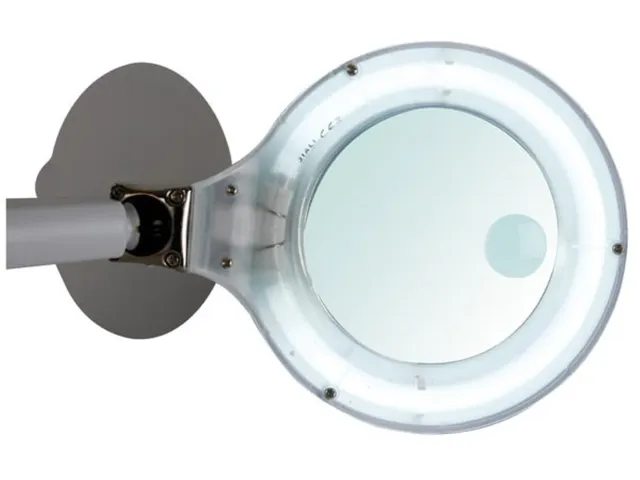 Bureaulamp Met Vergrootglas Dioptrie 3 + 12 12W Wit