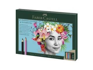 Tekenset Faber-Castell Polychromos en Pitt Grafiet Mat 23-delig - 1