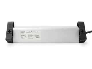4-voudige kantoorstekkerdoos met 2x USB-poorten USB 5V/2A zwart/zilver - 10
