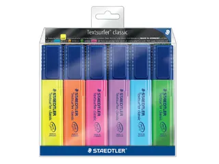 Markeerstift Staedtler 364 Textsurfer assorti 6 stuks - 2
