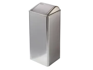 Afvalbak RVS Hoogglans 80 Liter Met Push Klep - 1