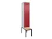 locker met bank,voor scheiding van kleding,HxBxD 2120x400x815mm,1vak