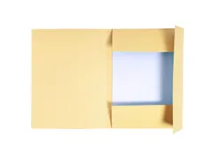Dossiermap bedrukt 3 kleppen Folio creme, 280 g/m², gerecycleerd