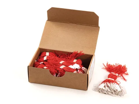 Herma 6919 Hanglabel 10x22mm Wit karton met Rood draad 1000 stuks