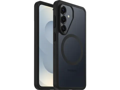 React Samsung Galaxy S26 Hoesje Magnetic Back Cover Zwart Transparant
