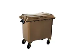 Contivia 4,vuilnisbak 4wielen 660L bruin