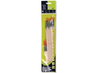 Acrylverfpenseel, set van 10 penselen - 1