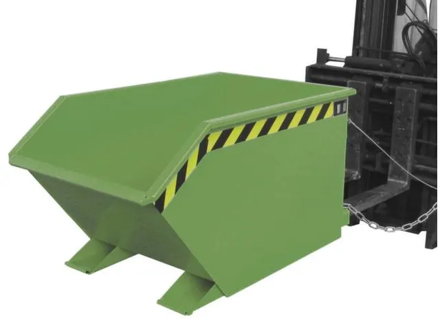 Kiepbak voor spaanders,HxLxB 680x1440x780mm,0,5m³,draagverm. 1000kg