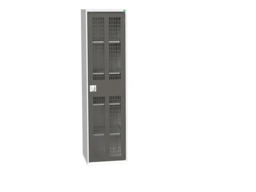 universele kast,HxBxD 2000x525x550mm,4xStalen bodem,draaigrendelslot