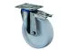 roulette piv. av. frein,force 700kg,plastique,Øxl 200x50mm