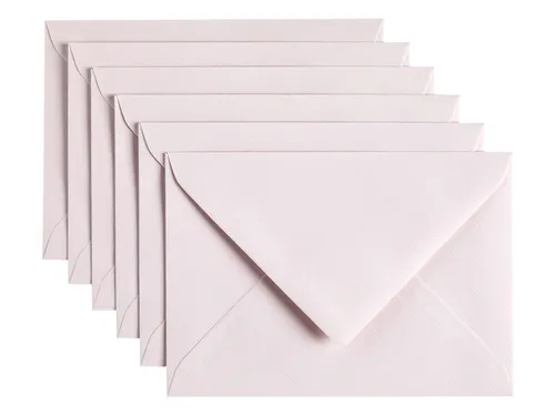 Envelop Papicolor C6 114x162mm lichtroze pak à 6 stuks