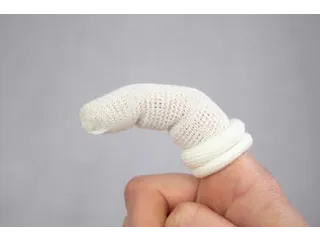 Vingerhoesje Vingerbob Textiel Wit 1 Maat 5 Stuks - 4