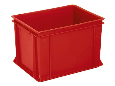 Euronorm Stapelkrat Hxlxb 270x400x300mm 26liter Rood