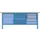 werkbank,HxBxD 845x2000x700mm,multiplexblad,RAL7035,front RAL7035