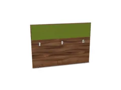 baliepaneel bureau aanbouw achter NP-tiepolo nut BN7048-groen 1600mm