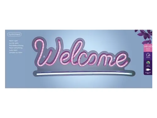 Ledbord Lumineo indoor USB neon Welcome