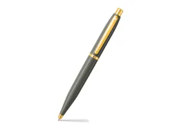 Balpen SHEAFFER VFM 9427 Glossy Light Gray met PVD Gold-Tone Trim