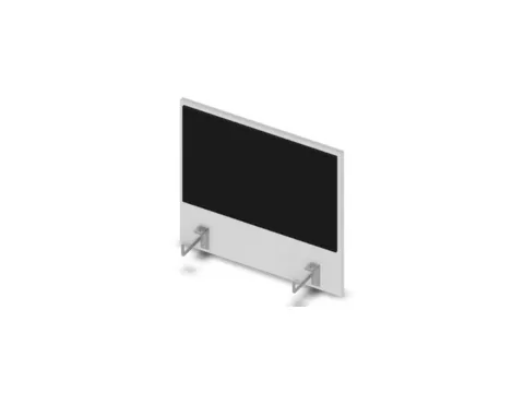 panneau de rehausse p. table de bureau Bl-blanc BN8033-noir