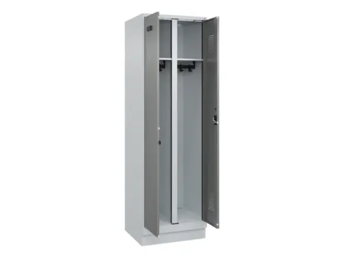 locker voor scheiding van kleding,HxBxD 1950x600x500mm,2vak