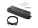 10-Port Industriële USB 2.0 Hub, Rugged USB Hub met ESD Level 4 Besch