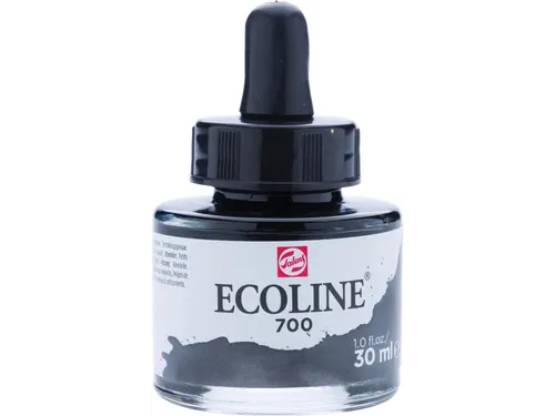 Ecoline waterverf flacon van 30 ml, zwart