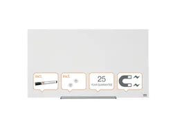 Glasbord Magnetisch Nobo Impression Pro 100x56cm briljant wit