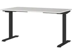 Elektrisch ihv bureau,HxBxD 720-1200x1400x800mm,blad lichtgrijs