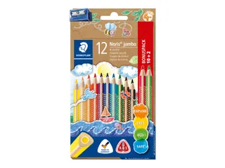 Kleurpotloden Staedtler Noris jumbo set à 10+2 kleuren gratis - 2