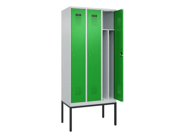 locker voor scheiding van kleding,HxBxD 2120x900x500mm,3vak