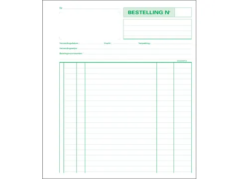 bestellingen, ft 21 x 18 cm, Nederlandstalig