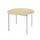 Tafel Rond 110 Cm Frame Aluminium Blad Esdoorn