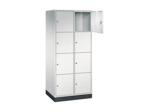 grootvolume-lockersysteem,RAL 7035,HxBxD 1950x820x600mm,2x4vakken