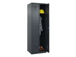 locker,HxBxD 1850x600x500mm,2vak,vak B 300mm,cil.-slot,staand op vloer