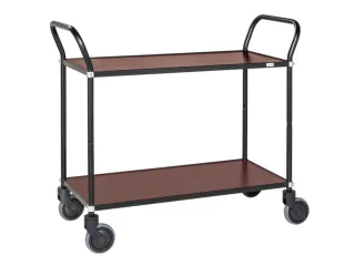 tafelwagen,draagverm. 250kg,2xhouten plaat,laadvl. LxB 950x430mm - 1