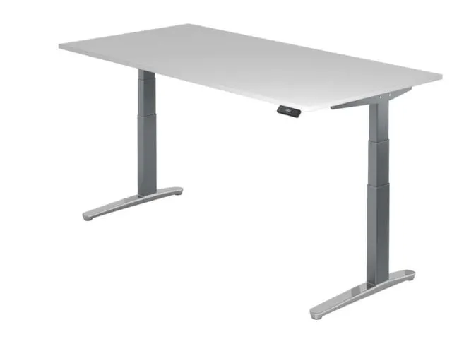 bureau assis-debout à régl. de haut. élec. HxlxP 650-1290x2000x1000