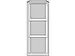 hangmappenkast,HxBxD 1016x413x622mm,3hangmappenframes,1baan