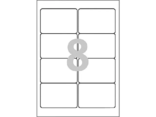 Etiket Avery L4745REV-25 96x63.5mm Afneembaar Wit 200 Stuks