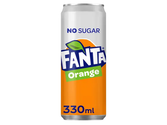 Frisdrank Fanta orange zero blik 330ml