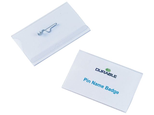 Badge Durable 8004 met speld 54x90mm | DurableBadge.nl