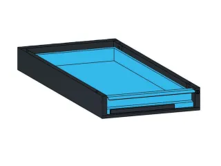 laden-onderbouw,v. werkbank,romp staal RAL7035,front RAL7016 - 2