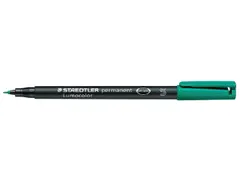 Viltstift Staedtler OHP Lumocolor 313 Groen Super fijn 0.4mm