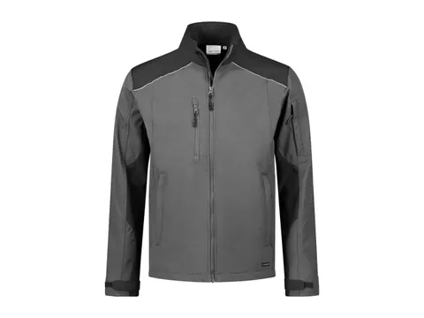 Santino Tour softshell, grijs/zwart, maat 5XL, per stuk